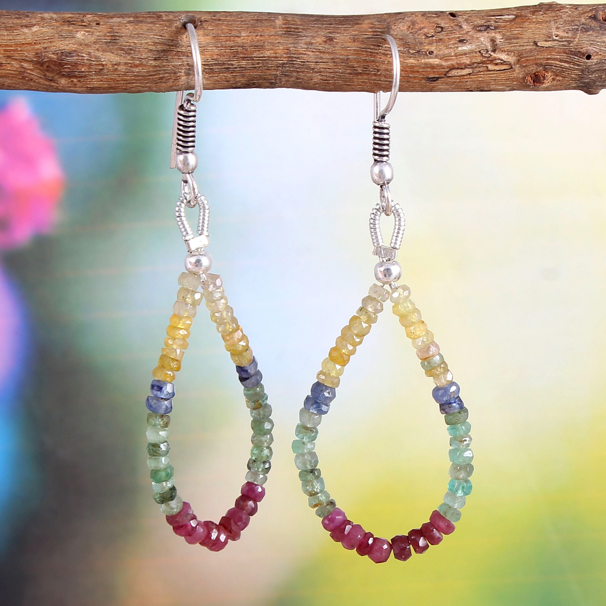 Beaded Earrings, Handcrafted Earrings, Boho Earrings, Summer Beaded Earrings,  Long Bead Earrings, Bohemian Beaded Earrings, Best Friend Gift