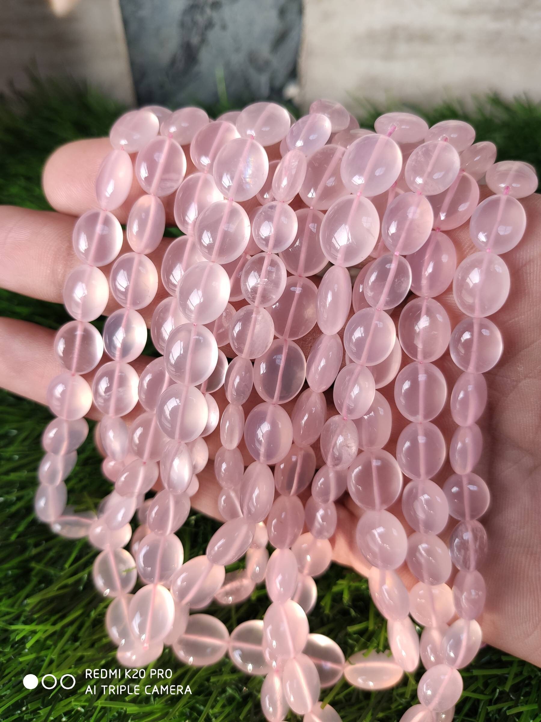 Pink color gemstone & semi precious stone beads -Gemwholesales