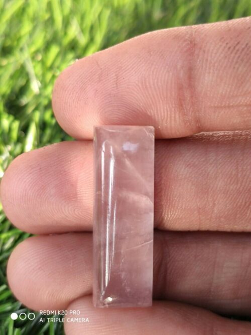 Rose Quartz Cabochons Natural Gemstone Jewelry Supplies Handcrafted Stone Pencils Loose Rose Quartz Gems Handmade Decorative Gemstone Items - Image 2