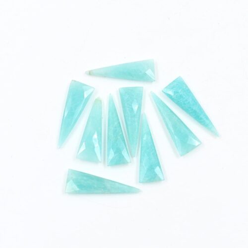 Amazonite Cone Shape Briolette 13x35 MM, Natural Gemstone, Faceted Stone For Making Jewelry And Decorative Things, Handcrafted Stone 4 Pc - Image 2