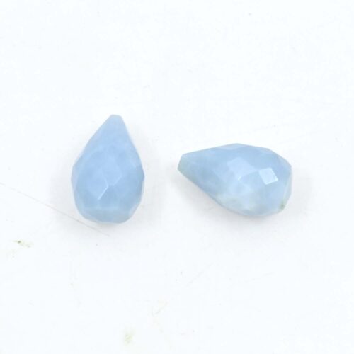 Gorgeous Blue Opal Faceted Loose Drops 8x12 MM, Natural Gemstone for Jewelry Making, Loose Stones For Crafters And Designers, Handmade 4 PC