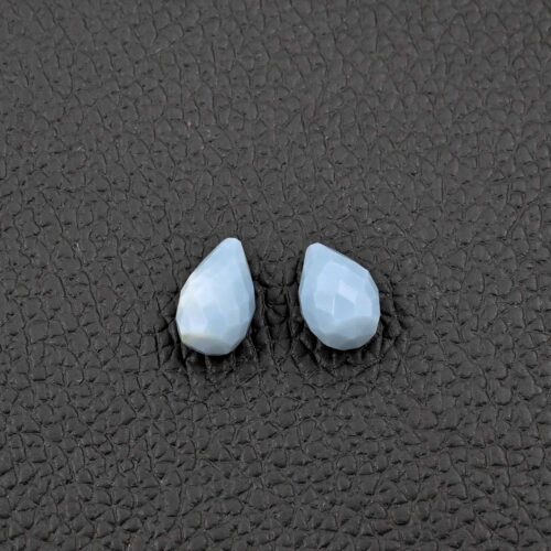 Gorgeous Blue Opal Faceted Loose Drops 8x12 MM, Natural Gemstone for Jewelry Making, Loose Stones For Crafters And Designers, Handmade 4 PC - Image 2