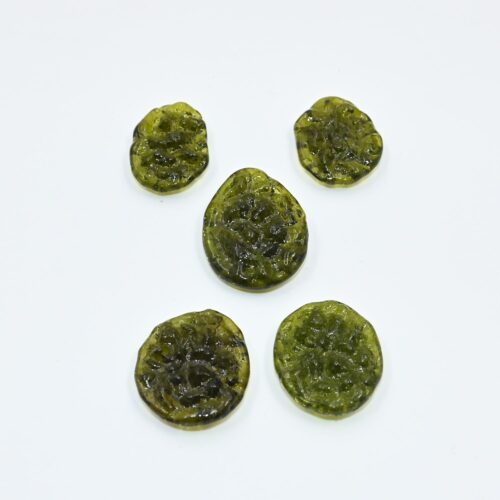 Authentic Raw Moldavite Crystal - Genuine Moldavite Stone - Real Moldavite Chips - Natural Moldavite Gemstone - Authentic Moldavite Jewelry Supplies (Set of 5 Piece) - Image 2