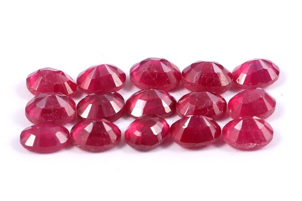Ruby Oval Cut 6x4 mm Ruby Gemstone Cut Calibrated Oval Ruby Precious Stone Cut 20 Pc. - Image 2