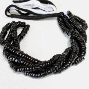 Smokey Quartz Heishi Beads 6-7 MM, Smokey Quartz Round Heishi Beads, Smokey Quartz Gemstone Shape Heishi Beads, Quartz Handmade Loose Heishi Beads 16"
