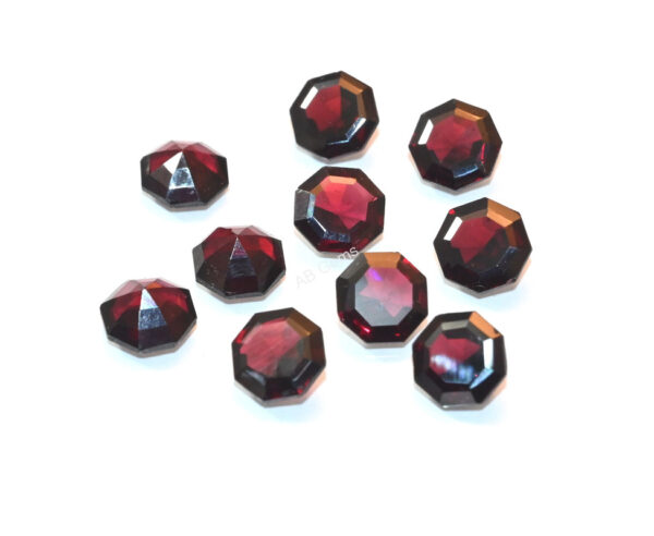 Garnet Octagon Shape Gemstone Loose Cuts 10 MM, Garnet Handmade Shape Loose Cut Stone, Garnet Amazing Loose Cuts 7 Pc