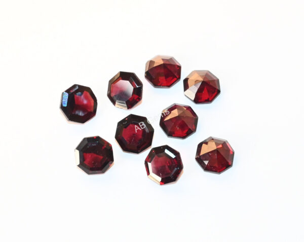 Garnet Octagon Shape Gemstone Loose Cuts 10 MM, Garnet Handmade Shape Loose Cut Stone, Garnet Amazing Loose Cuts 7 Pc - Image 3