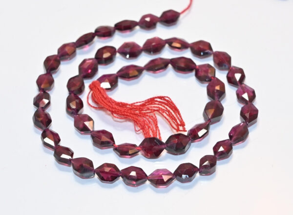 Garnet Marquoise Shape Beads 4.5x6.5-5.5x8 MM, Garnet Gemstone Stat Drilled Beads, Garnet Faceted Loose Beads 13" - Image 2
