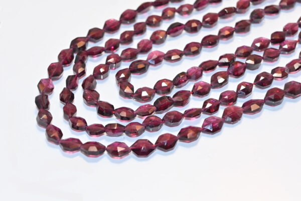 Garnet Marquoise Shape Beads 4.5x6.5-5.5x8 MM, Garnet Gemstone Stat Drilled Beads, Garnet Faceted Loose Beads 13"