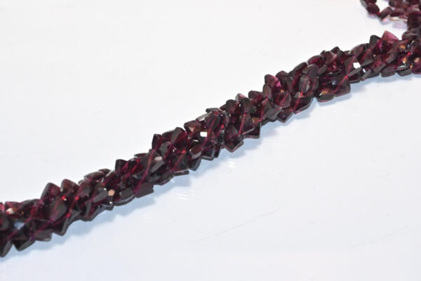 Garnet Kite Shape Beads 6-7 MM, Garnet Gemstone Faceted Beads, Garnet Square Shape Loose Beads 13" - Image 2