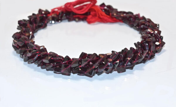 Garnet Kite Shape Beads 6-7 MM, Garnet Gemstone Faceted Beads, Garnet Square Shape Loose Beads 13"