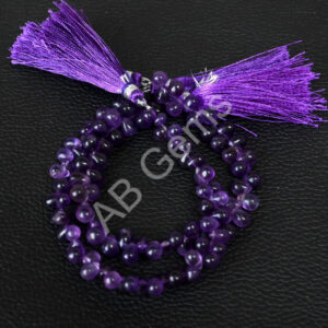Amethyst Drop Beads, Amethyst Side Drilled Smooth Beads 4x5.5-5x6.5 MM, Amethyst Gemstone Loose Beads 7"