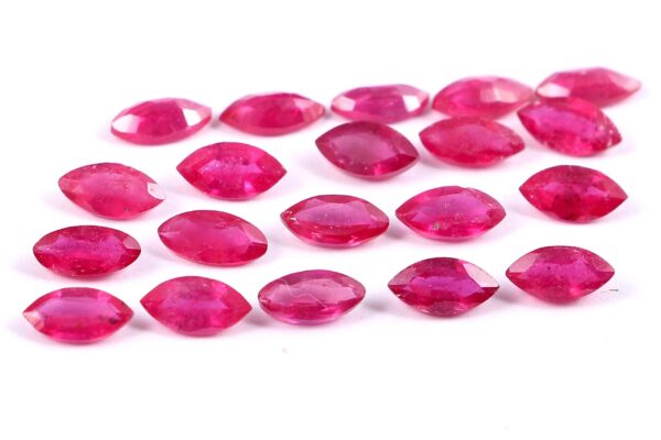 Ruby Marquise Cut Natural Ruby Loose Gemstone Cut Ruby Cut Calibrated Marquise 3x6 mm 20 Pc.