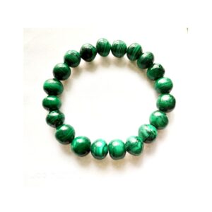 10 MM Natural Malachite Balls Bracelet_Handmade Malachite Gemstone Balls Bracelets Top Quality 7.5"