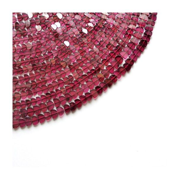 Natural Garnet Shape Beads_Handmade Loose Garnet Gemstone Fancy Shape Beads_Garnet January Birth Stone Size 4x6-3.5x5.5 MM 13" - Image 2