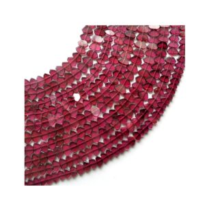 Garnet Hut Shape Smooth Beads_Garnet Fancy Beads_Natural Gemstone Beads 6x6.5 - 4.5x7.5MM 13"