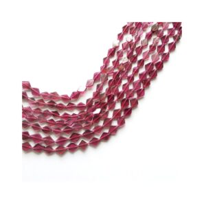 Natural Garnet Square Flat Shape Beads_Garnet Gemstone Shakarpara Loose Beads 4.5x6 - 5.5x7.5MM 13"