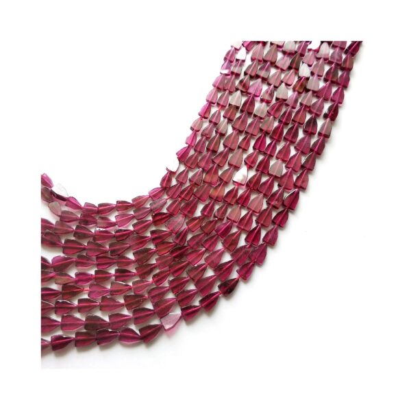 Garnet Flat Half Marquise Smooth Beads_Garnet Gemstone Loose Beads_Garnet Fancy Shape Beads 4x6.5 - 5x8MM 13" - Image 2