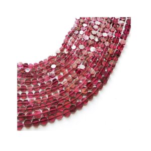 Natural Garnet Hexagon Beads_Garnet Smooth Beads_Gemstone Loose Beads_Garnet Fancy Shape Beads 4.5 - 5.5MM 13"