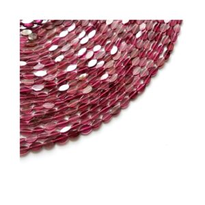 Garnet Marquise Flat Loose Beads_Garnet Smooth Beads_Gemstone Beads 3.5x6.5 - 4x6.5MM 13"