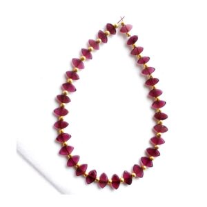 Top Quality Garnet Marquise Beads Loose Handmade Gemstone Beads_Garnet Shape Beads For Jewelry Making Size 4X7 - 3X6.5 MM Length 7"