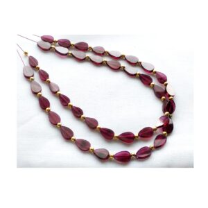 Garnet Pear shape Beads_Gemstone Handmade Loose smooth Pear beads_Garnet Loose Beads_Jewelry Making Tool 4.50x7-5x8 MM 13"
