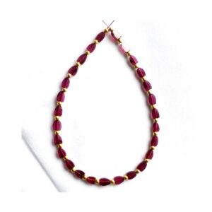 Garnet Half Marquise Shape Beads_Gemstone Handmade Loose Smooth Half Marquise Beads_Jewelry Making Tool 3x5 - 3.50x5 MM 7"