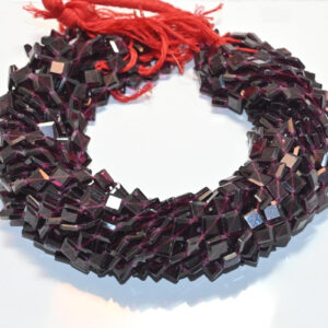 Garnet Facated Flat Kite Shape Beads 10 MM, Garnet Amazing Handmade Square Shape Beads, Garnet Gemstone Loose Beads 13"