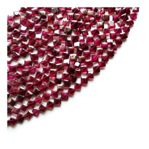 Garnet Faceted Kite Shape beads_Gemstone Handmade loose fancy beads_Garnet Loose Beads 7 MM 13"