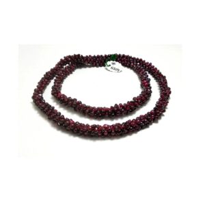 Natural Garnet Smooth Beaded Rope_Garnet Rope Necklace_Garnet Gemstone Beads_Gemstone Jewelry 8 - 8.5 MM 24"