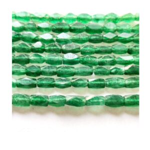 Serpentine faceted Rectangle beads_Natural Handmade loose Gemstone size 3.5x7.5 mm approx Strand length 13"