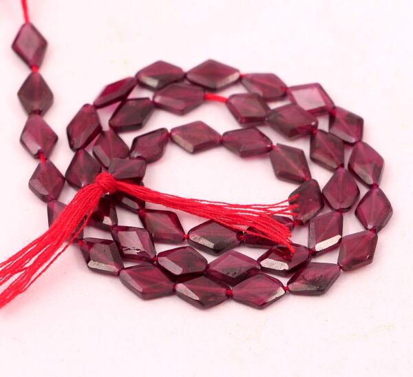 Garnet Faceted Rhombus Shape Beads approx  5x7  MM, Garnet Gemstones Loose Beads 13"