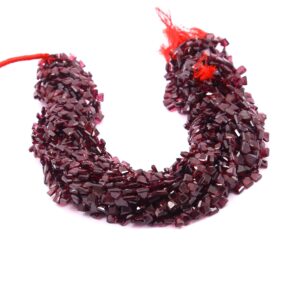 Garnet Pentagon Beads, Garnet Faceted Beads, Garnet Gemstone Loose Beads 4x5 MM, Garnet Five Corner Shape Beads 13"