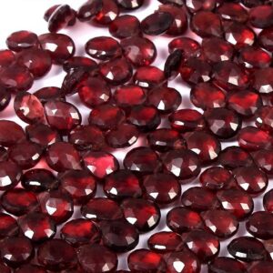 Top Quality Garnet Teardrop Beads,Natural Handmade Loose Gemstone Beads size 6.5X8.50 MM Length 8"
