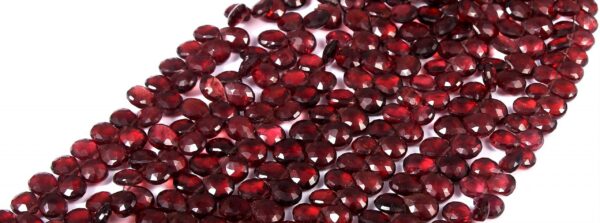 Top Quality Garnet Teardrop Beads,Natural Handmade Loose Gemstone Beads size 6.5X8.50 MM Length 8"