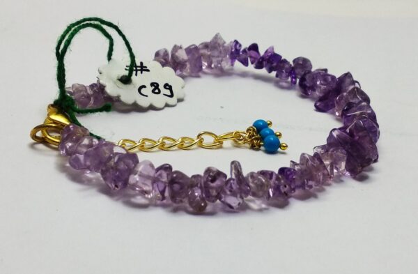 AAA Quality Amethyst Chips Crystal Bracelet|purple Crystal chips Bracelet
