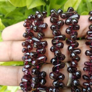 Garnet Beads, Top Quality Garnet Teardrop Beads, Natural Garnet Gemstone Shape Beads, Garnet Loose Teardrop Beads 5.50x7.50-5x9 MM 13"