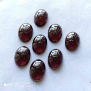 Garnet Oval Shape Cabochon 9x11 MM, Garnet Gemstone Shape Cabochons, Garnet Handmade Loose Cabs 9 Pc