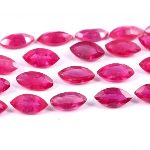 Ruby Marquise Cut Calibrated size 3x6 MM_Handmade Ruby Precious loose Gemstone pack of 20 piece