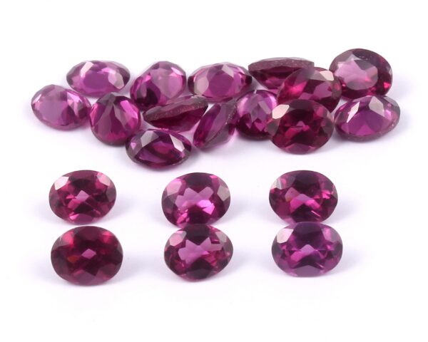 Rhodolite Garnet Cut Oval size 6x4 MM (pack of 20 piece) | Natural Handmade loose Gemstone | Semi-Precious Gemstone Cut - Image 3