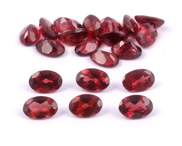 Mozambique Garnet Cut Oval size 6x4 MM (pack of 20 piece) | Natural Handmade loose Gemstone | semi-Precious Gemstone Cut - Image 2