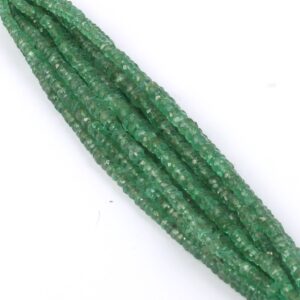 Emerald Round Beads, Emerald Faceted Beads 2.50-3.50 MM, Natural Emerald Micro Beads, Emerald Ever Green Beads 16"