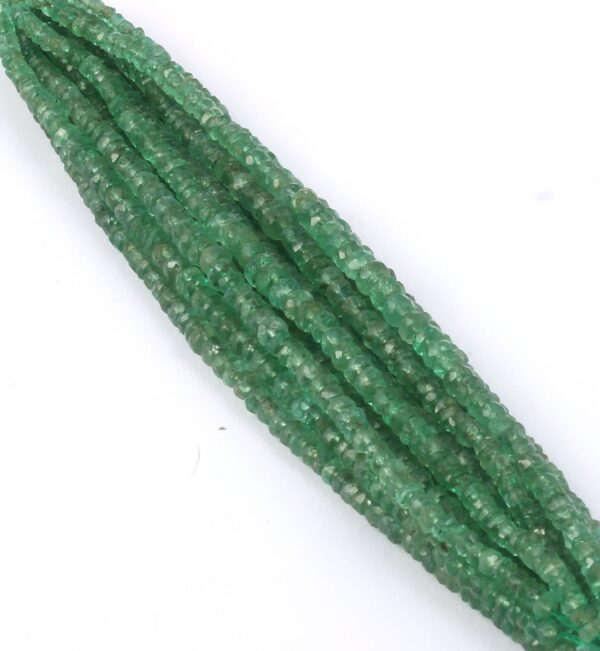 Emerald Round Beads, Emerald Faceted Beads 2.50-3.50 MM, Natural Emerald Micro Beads, Emerald Ever Green Beads 16"
