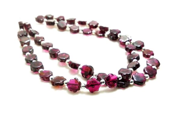 Garnet Round Beads, Garnet Carving Beads, Garnet Carving Coin Shape Beads, Garnet Gemstone Loose Beads With Amazing Carving 6-6.5 MM 7"