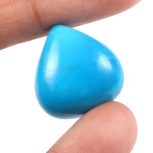 Turquoise Heart shape Cabochon, Natural Arizona Turquoise Shape Cabochon, Turquoise Gemstone Heart Shape Cab 19.70x18.40 MM Height 7.30 MM