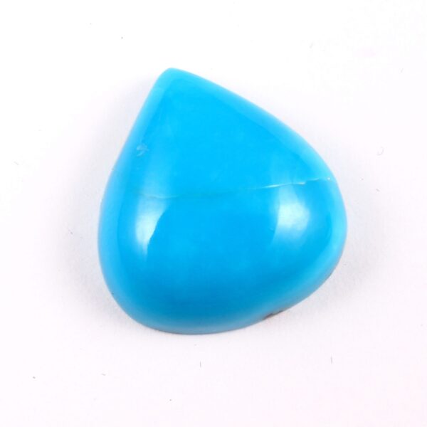 Turquoise Heart shape Cabochon, Natural Arizona Turquoise Shape Cabochon, Turquoise Gemstone Heart Shape Cab 19.70x18.40 MM Height 7.30 MM - Image 2