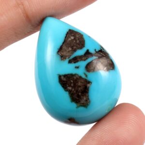 Arizona Turquoise Pear Cabochon | Size 27x19.40 mm height 8.80 mm | Natural Handmade loose Gemstone