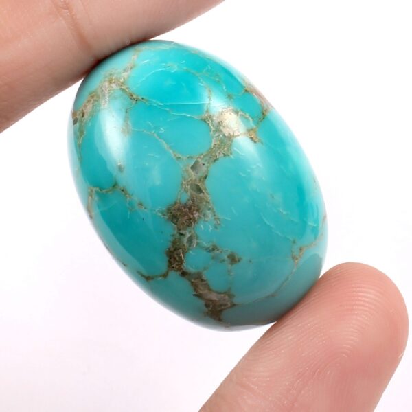 Natural Turquoise Oval Cabochon, Turquoise Gemstone Shape Loose Cabochon, Top Quality Turquoise Blue Cabochon 28.50x19.30 MM Height 8.60 MM