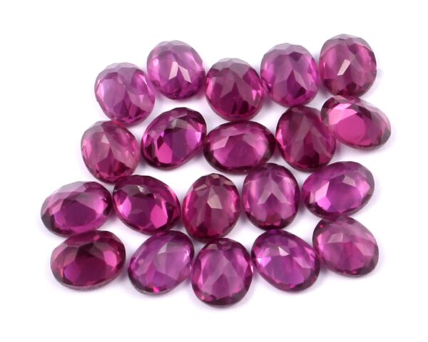 Rhodolite Garnet Cut Oval size 6x4 MM (pack of 20 piece) | Natural Handmade loose Gemstone | Semi-Precious Gemstone Cut - Image 2