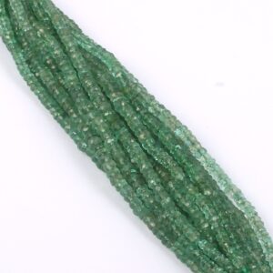 Top Quality Natural Emerald Faceted Roundel Beads size 2.50-3.50 MM | Handmade loose Gemstone Emerald Roundel Beads Length 16"